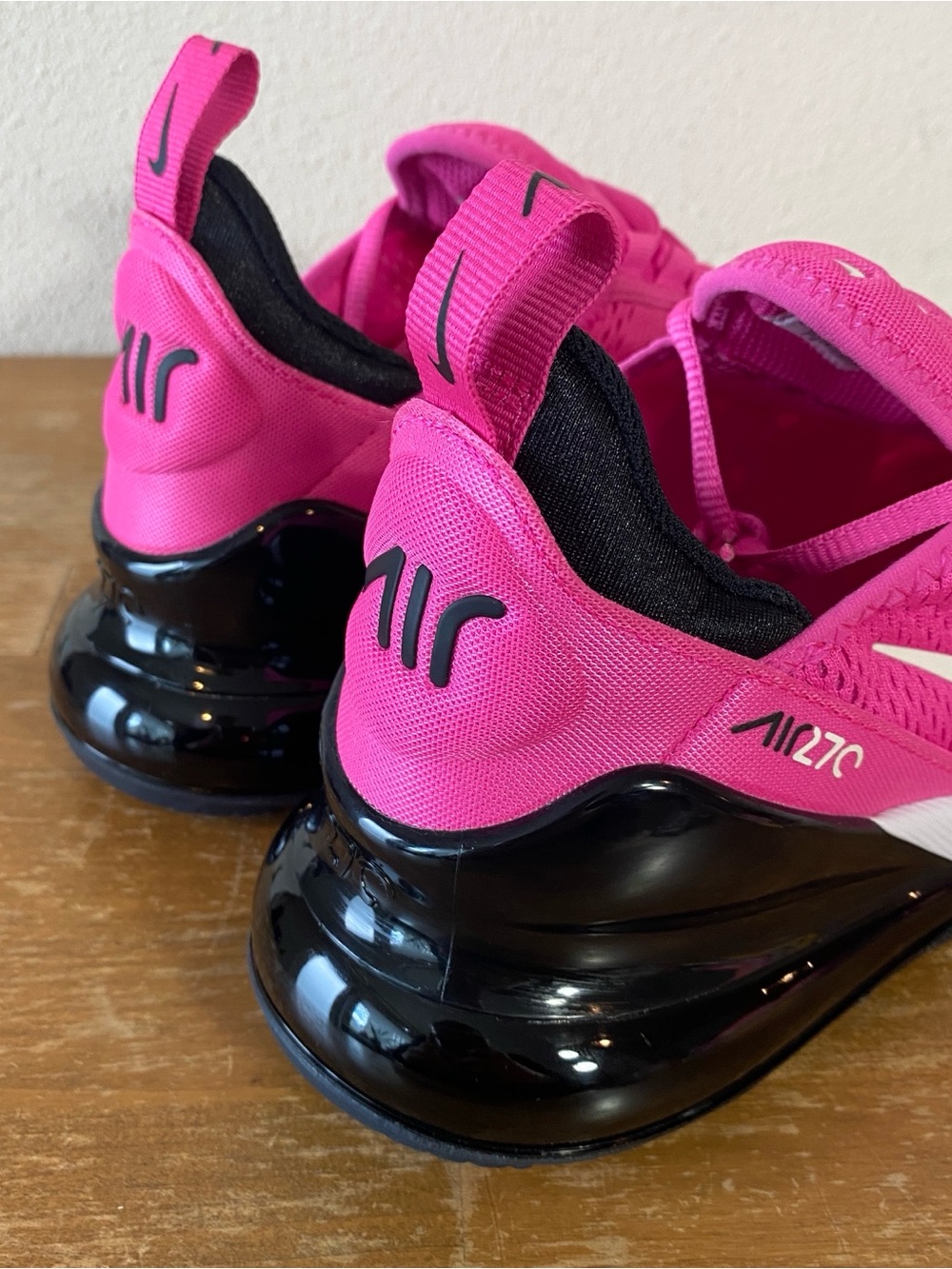 Nike Air Max 270 Laser Fuchsia Pink Black 943345 602 - Size 7Y or Women’s 8.5 - Picture 6 of 11